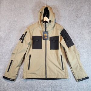 S. archon Full Zip Jacket Men's Medium Hood Tactical Outdoor‎ fashion Streetwear